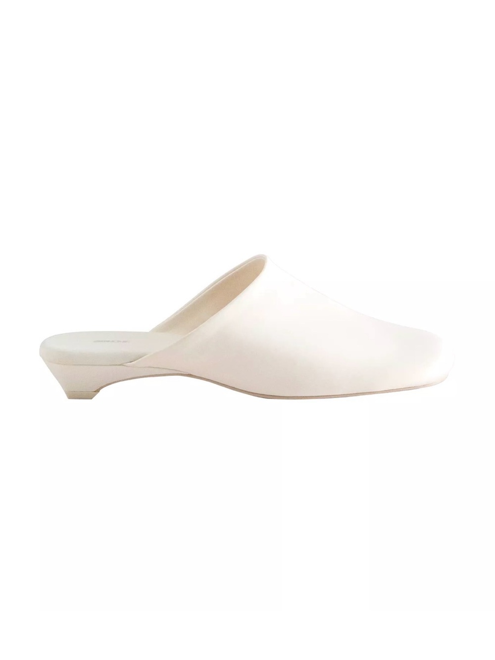 NWT Zara Home White SATIN Mule 🧁